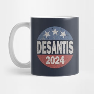 Vintage & Distressed DeSantis For President In 2024 Mug